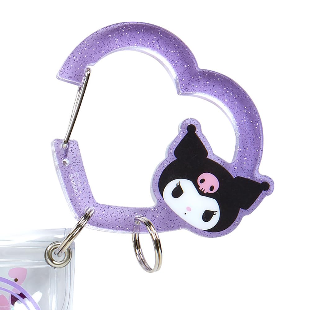 Sanrio Kuromi Clear Pouch with Carabiner Colorful Heart Series Grand Prize Edition- Japan Figure Store - #1 Bring To You The Best Japanese Goods