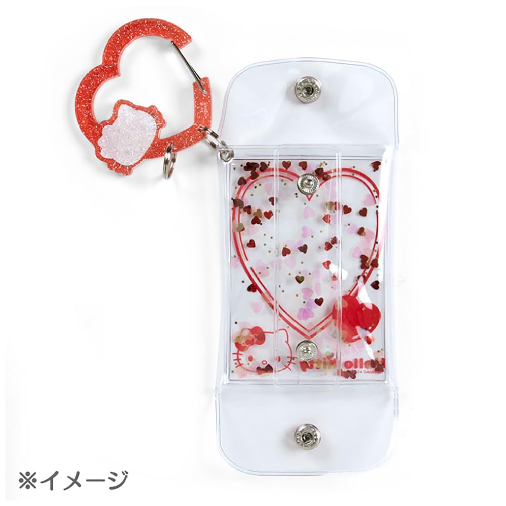 Sanrio Kuromi Clear Pouch with Carabiner Colorful Heart Series Grand Prize Edition- Japan Figure Store - #1 Bring To You The Best Japanese Goods