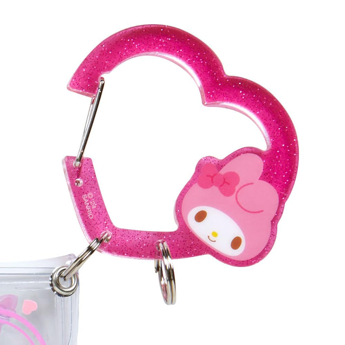 Sanrio Clear Pouch With Carabiner My Melody Colorful Heart Series 3rd Edition- Japan Figure Store - #1 Bring To You The Best Japanese Goods
