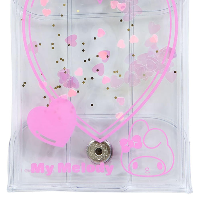 Sanrio Clear Pouch With Carabiner My Melody Colorful Heart Series 3rd Edition- Japan Figure Store - #1 Bring To You The Best Japanese Goods