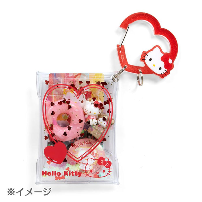 Sanrio Clear Pouch With Carabiner My Melody Colorful Heart Series 3rd Edition- Japan Figure Store - #1 Bring To You The Best Japanese Goods