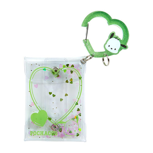Sanrio Colorful Heart Pochacco Clear Pouch with Carabiner - 3rd Edition- Japan Figure Store - #1 Bring To You The Best Japanese Goods
