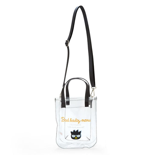 Sanrio Badtz-Maru Clear Tote Bag with Shoulder Strap 21x17x7.5cm- Japan Figure Store - #1 Bring To You The Best Japanese Goods