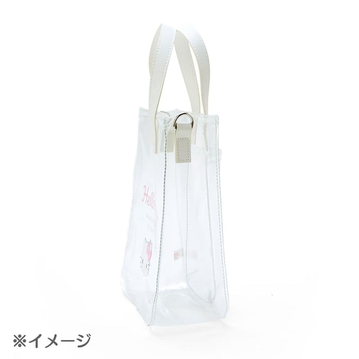 Sanrio Badtz-Maru Clear Tote Bag with Shoulder Strap 21x17x7.5cm- Japan Figure Store - #1 Bring To You The Best Japanese Goods