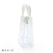 Sanrio Badtz-Maru Clear Tote Bag with Shoulder Strap 21x17x7.5cm- Japan Figure Store - #1 Bring To You The Best Japanese Goods