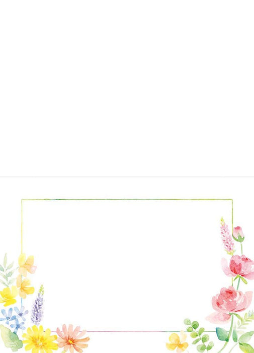 Sanrio Get Well Bouquet - Watercolor Flowers Gold Ribbon White Background- Japan Figure Store - #1 Bring To You The Best Japanese Goods
