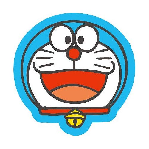 Sanrio Doraemon Face Magnets Blue 4.2x4.2x0.8cm for Refrigerator or Whiteboard- Japan Figure Store - #1 Bring To You The Best Japanese Goods