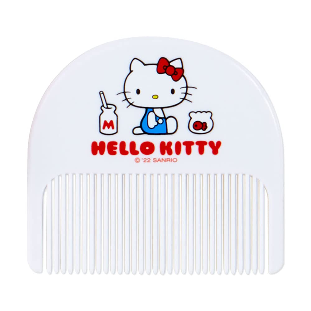 Sanrio Hello Kitty Mirror with Vinyl Case and Comb 8.5x1.2x8.2cm- Japan Figure Store - #1 Bring To You The Best Japanese Goods