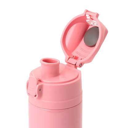 Sanrio Hello Kitty Stainless Steel Bottle 470ml for Kids with One-Touch Open