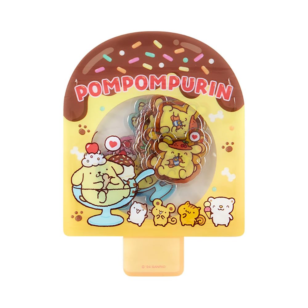Sanrio Pompompurin Summer Sticker 12.2x9x5cm - Pudding Character Sticker- Japan Figure Store - #1 Bring To You The Best Japanese Goods