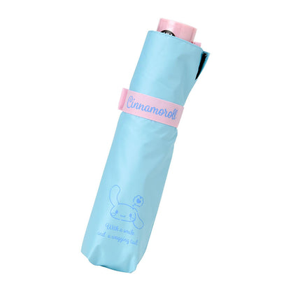 Sanrio Cinnamoroll Sun & Rain Folding Umbrella 100% UV & Shading Water Repellent
