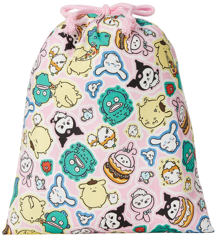 Sanrio Small Pink Drawstring Bag - Compact and Durable CG-2798 PK- Japan Figure Store - #1 Bring To You The Best Japanese Goods