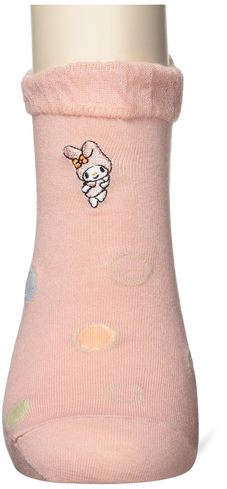Sanrio Women's Salmon Pink Socks 23-25Cm - Comfortable and Stylish- Japan Figure Store - #1 Bring To You The Best Japanese Goods
