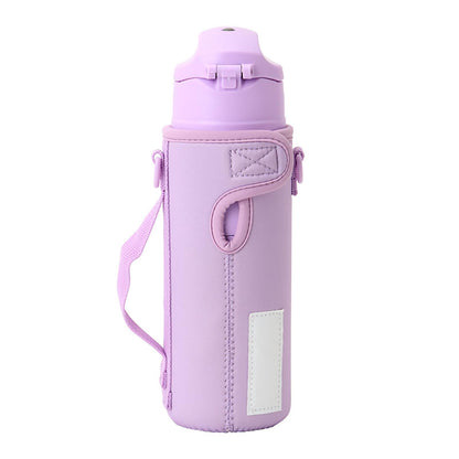 Sanrio Kuromi Stainless Steel Bottle for Kids 470Ml Cold Storage One-Touch Open