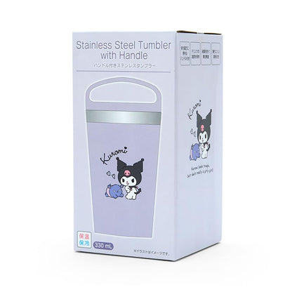 Sanrio Kuromi Stainless Steel Tumbler with Handle 16 x 8.5 cm- Japan Figure Store - #1 Bring To You The Best Japanese Goods