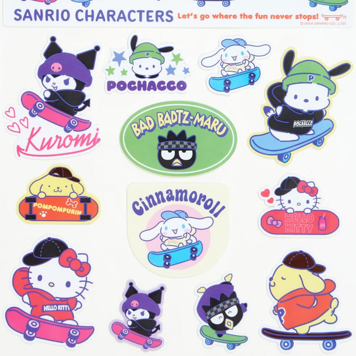 Sanrio Stickers for Skateboards - Colorful Sanrio Characters 810533- Japan Figure Store - #1 Bring To You The Best Japanese Goods