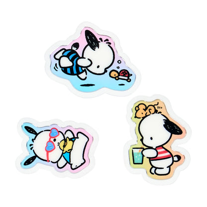 Sanrio Pochacco Summer Stickers Set PVC/CPP for Ages 3+ 176311- Japan Figure Store - #1 Bring To You The Best Japanese Goods