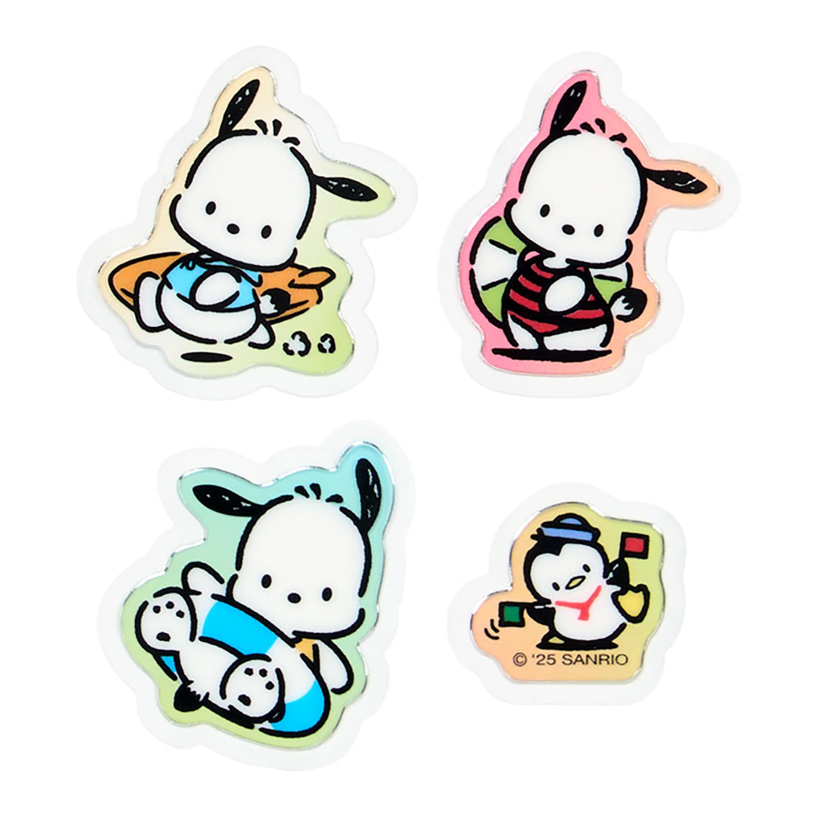 Sanrio Pochacco Summer Stickers Set PVC/CPP for Ages 3+ 176311- Japan Figure Store - #1 Bring To You The Best Japanese Goods
