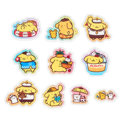 Sanrio Pompompurin Summer Stickers PVC/CPP Case for Ages 3+- Japan Figure Store - #1 Bring To You The Best Japanese Goods