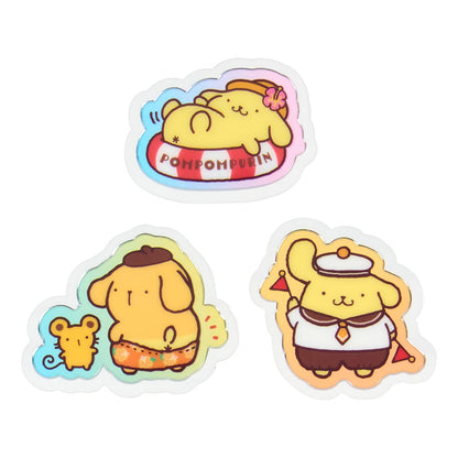 Sanrio Pompompurin Summer Stickers PVC/CPP Case for Ages 3+- Japan Figure Store - #1 Bring To You The Best Japanese Goods