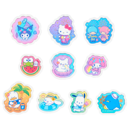 Sanrio Summer Stickers for Ages 3+ PVC/CPP Cased Sanrio Characters Collection- Japan Figure Store - #1 Bring To You The Best Japanese Goods