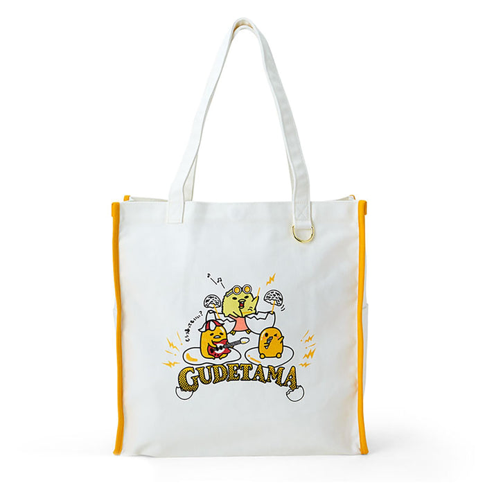 Sanrio Gudetama Festival Design Tote Bag - Stylish and Durable- Japan Figure Store - #1 Bring To You The Best Japanese Goods