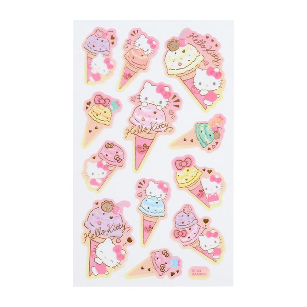 Sanrio Hello Kitty Ice Party Tracing Paper Stickers 326313- Japan Figure Store - #1 Bring To You The Best Japanese Goods