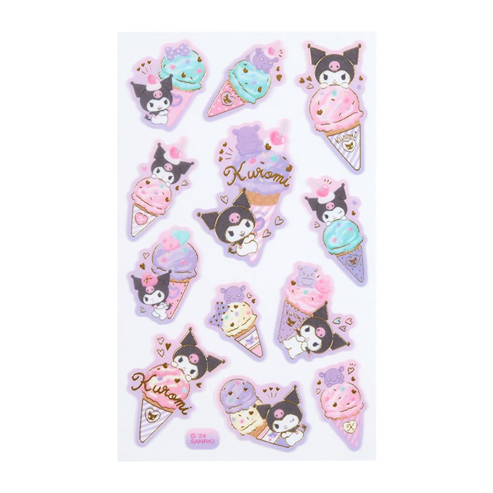 Sanrio Kuromi Tracing Paper Stickers Ice Party 326941 for Crafts- Japan Figure Store - #1 Bring To You The Best Japanese Goods