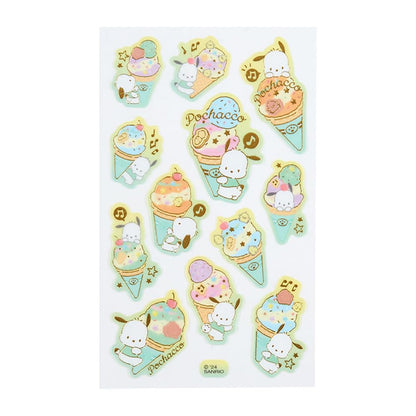 Sanrio Tracing Paper Stickers Ice Party Pochacco Fun Pack 327549- Japan Figure Store - #1 Bring To You The Best Japanese Goods