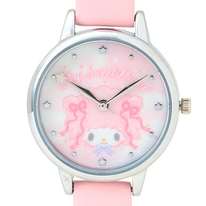 Sanrio Dreamy My Sweet Piano Watch with Metal Frame and Faux Leather Strap