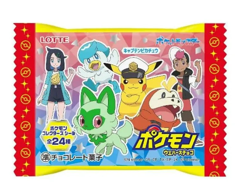 LOTTE Pokemon Choco Wafer 30 Pcs Box Candy Toy- Japan Figure Store - #1 Bring To You The Best Japanese Goods
