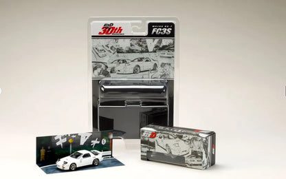 Hobby Japan 1/64 Initial D Mazda RX-7 Diorama Set Ryosuke vs Takumi 30th Anniv