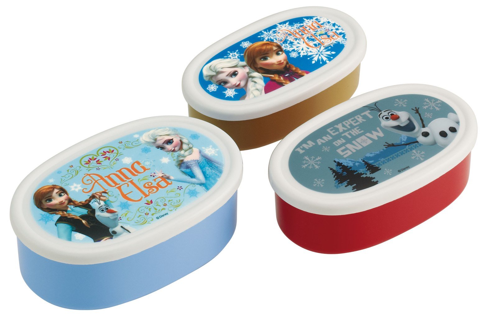 Skater 3-Piece Set - Sealable Storage Container Lunch Box Accessory Case - Frozen Srs3S- Japan Figure Store - #1 Bring To You The Best Japanese Goods