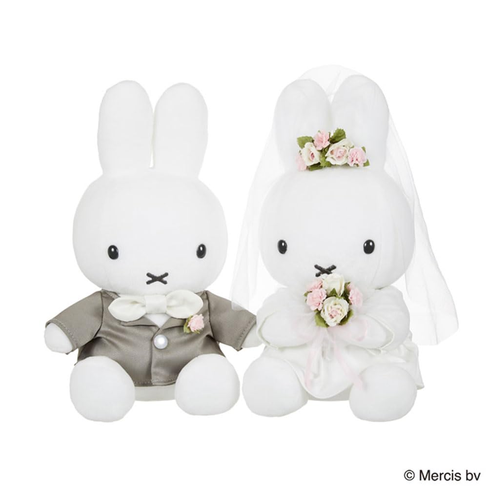 Sekiguchi Miffy Wedding Doll Set Western Style Plush Toy for Anniversary- Japan Figure Store - #1 Bring To You The Best Japanese Goods