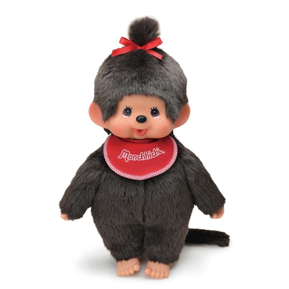 Sekiguchi Monchhichi Premium Large Brown Doll 45cm - Girl's Edition