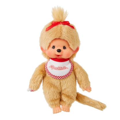 Sekiguchi Monchhichi Premium Small Beige Girl Doll H21.5 x W13 x D7.5cm