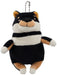 Shinada Global Mochi Inu Kuroshiba Mini Stuffed Animal Dog 7x5x14cm- Japan Figure Store - #1 Bring To You The Best Japanese Goods
