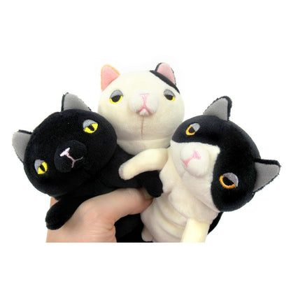 Shinada Global Mochi Mini Plush Black Cat 7x5x14cm Animal Toy Mochi Neko Series- Japan Figure Store - #1 Bring To You The Best Japanese Goods
