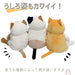 Shinada Global Plush Cat Mochi Series Neko Hachiware Orange Medium 14x14x22 cm- Japan Figure Store - #1 Bring To You The Best Japanese Goods