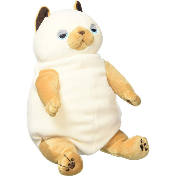 Shinada Global Mochi Series 14x14x22cm Siamese Cat Stuffed Animal- Japan Figure Store - #1 Bring To You The Best Japanese Goods