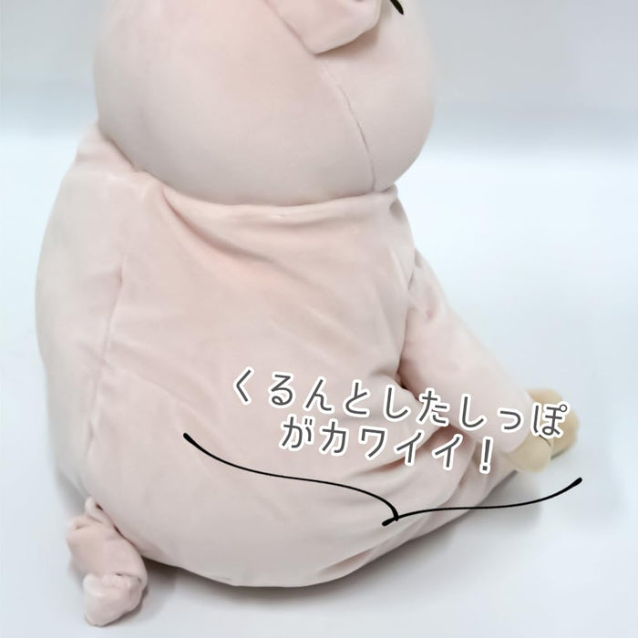 Shinada Global Mochi Series Mini Plush Pig Agu Black 7x5x14cm Size- Japan Figure Store - #1 Bring To You The Best Japanese Goods