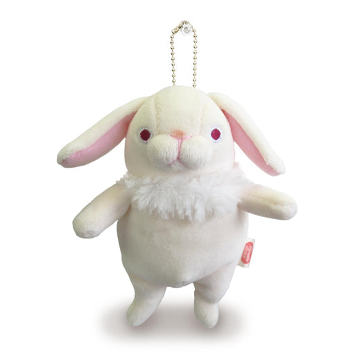 Shinada Global Mochi Series Mini White Lop Ear Rabbit Plush 7x5x14cm Mous-0088Rwh- Japan Figure Store - #1 Bring To You The Best Japanese Goods