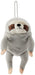 Shinada Global Mochi Series Mini Grey Sloth Plush Animal 7x5x14cm- Japan Figure Store - #1 Bring To You The Best Japanese Goods