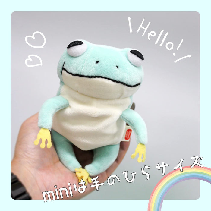 Shinada Global Mochi Series Mini Plush Frog 7x5x14cm - Mochikaeru Light Blue- Japan Figure Store - #1 Bring To You The Best Japanese Goods