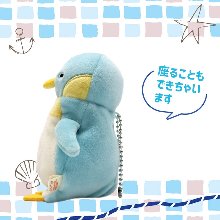 Shinada Global Mini Mochi Series Blue Penguin Stuffed Animal 7x5x14cm- Japan Figure Store - #1 Bring To You The Best Japanese Goods