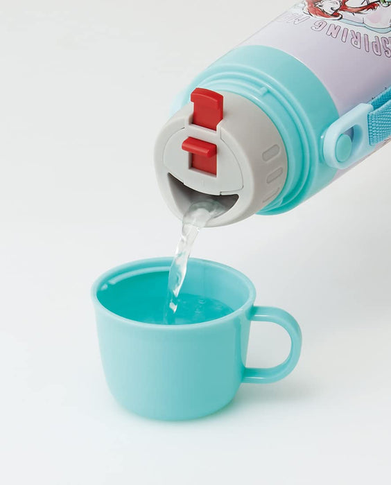 Skater Disney Princess 600ml Stainless Steel 2Way Water Bottle with Cup- Japan Figure Store - #1 Bring To You The Best Japanese Goods