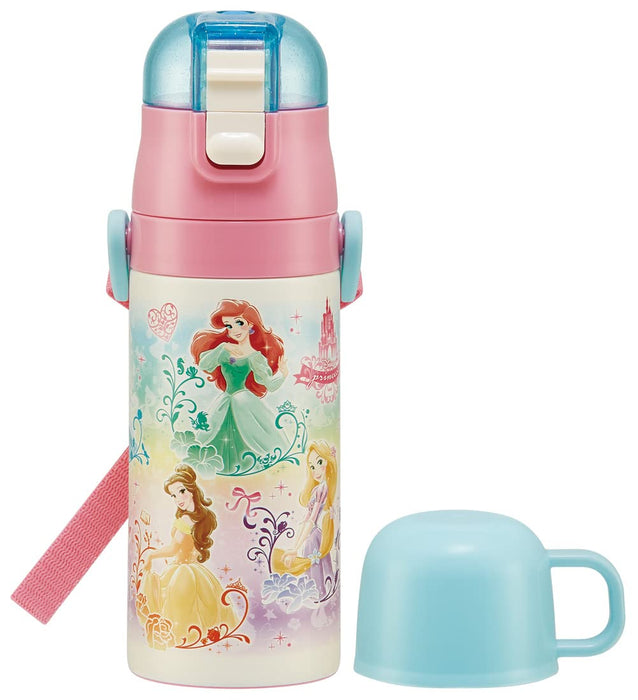 Skater Disney Princess Stainless Steel Water Bottle & Cup for Girls 350ml- Japan Figure Store - #1 Bring To You The Best Japanese Goods