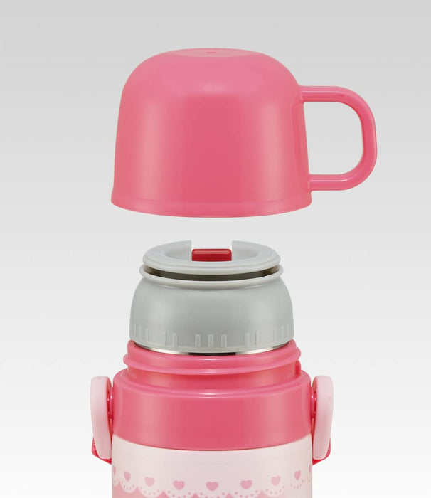 Skater Hello Kitty 430Ml 2-Way Stainless Steel Water Bottle and Cup for Girls- Japan Figure Store - #1 Bring To You The Best Japanese Goods