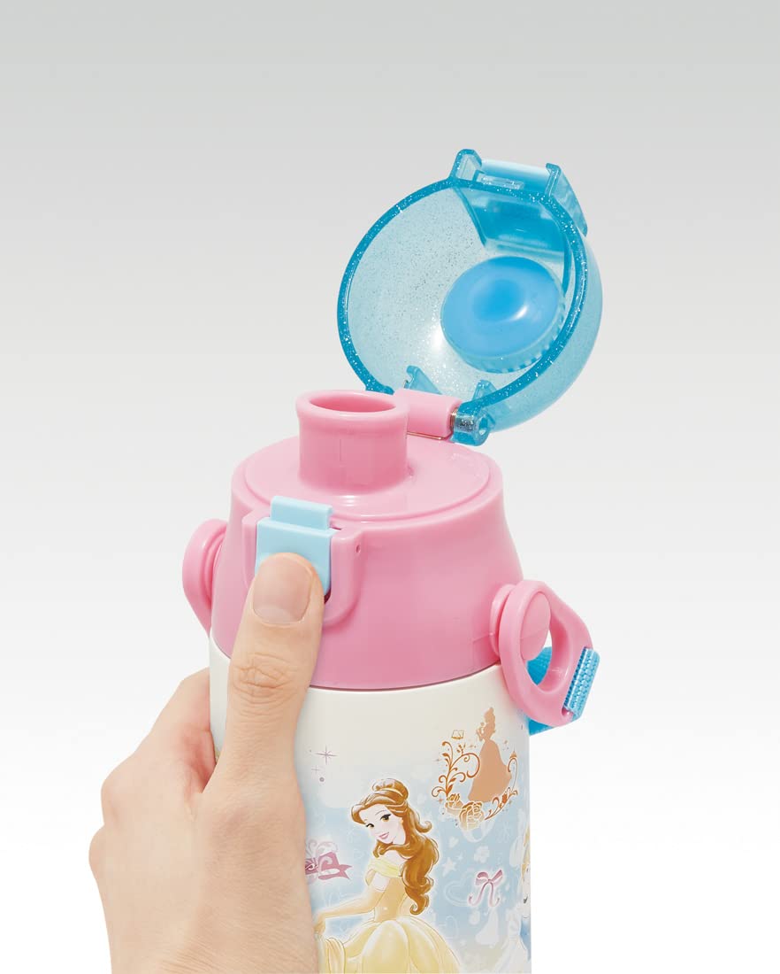 Skater Disney Princess 580ml 2-Way Stainless Steel Water Bottle for Girls- Japan Figure Store - #1 Bring To You The Best Japanese Goods