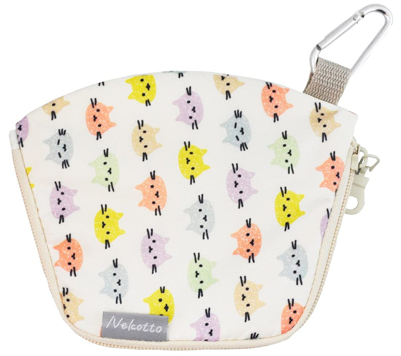 Skater Kmkp1-A Nekotto Colorful 3D Mask Pouch with Carabiner- Japan Figure Store - #1 Bring To You The Best Japanese Goods